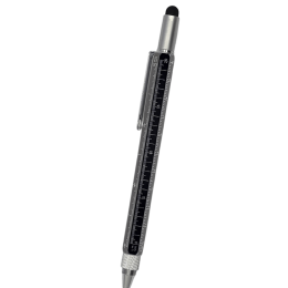 РУЧКА HB610 MULTI-TOOL 5В1 МЕТАЛЛИЧЕСКАЯ ЧЕРНАЯ