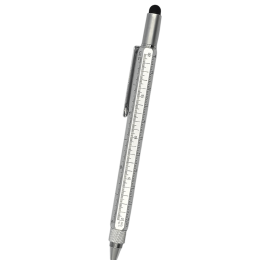 РУЧКА HB610 MULTI-TOOL 5В1 МЕТАЛЛИЧЕСКАЯ СЕРЕБРИСТАЯ