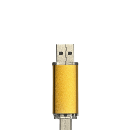 ФЛЕШКА F7 ЗОЛОТИСТАЯ 32ГБ С РАЗЪЕМОМ TYPE-C