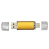 ФЛЕШКА F7 ЗОЛОТИСТАЯ 32ГБ С РАЗЪЕМОМ TYPE-C