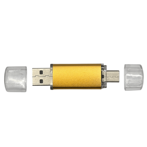 ФЛЕШКА F7 ЗОЛОТИСТАЯ 32ГБ С РАЗЪЕМОМ TYPE-C