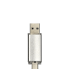 ФЛЕШКА F7 СЕРЕБРИСТАЯ 32ГБ С РАЗЪЕМОМ TYPE-C