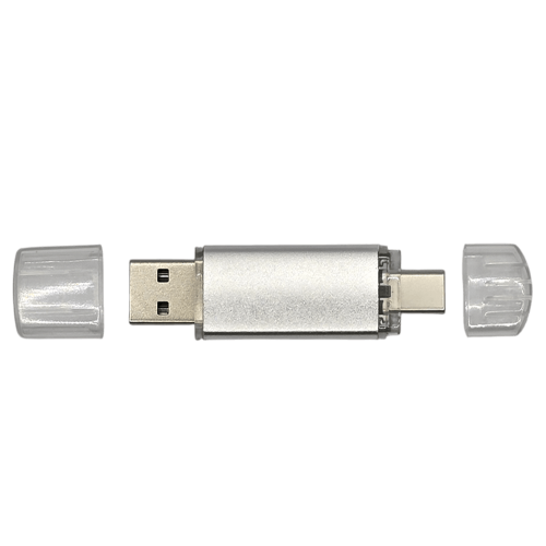ФЛЕШКА F7 СЕРЕБРИСТАЯ 32ГБ С РАЗЪЕМОМ TYPE-C