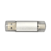 ФЛЕШКА F7 СЕРЕБРИСТАЯ 32ГБ С РАЗЪЕМОМ TYPE-C